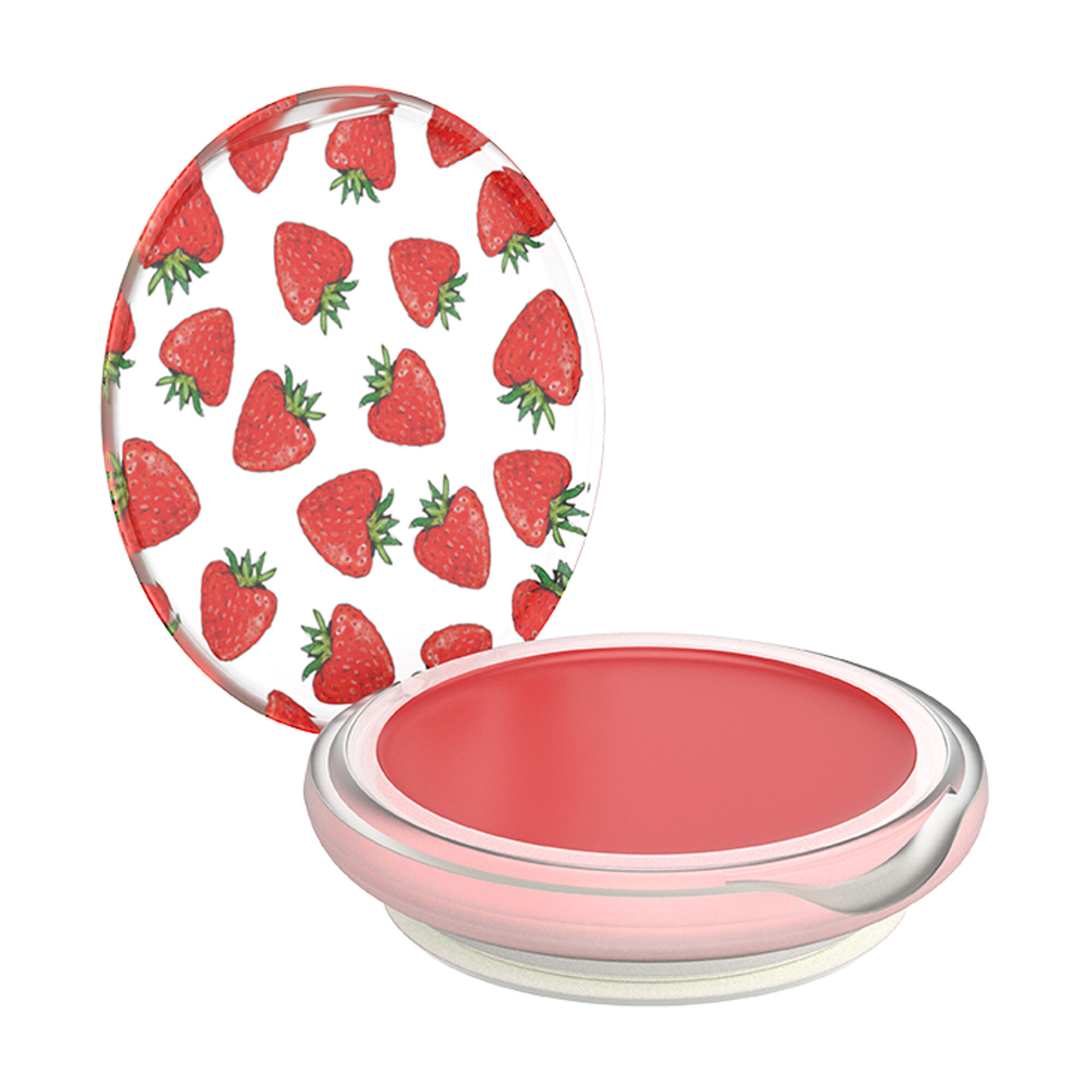 PopSockets Swappable PopGrip Lips Strawberry