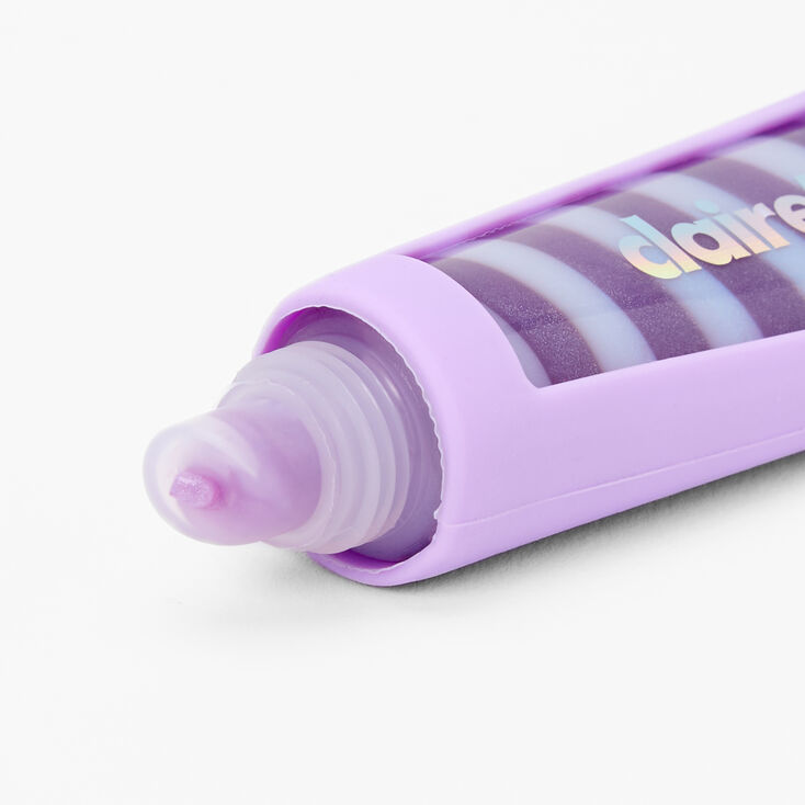 Initial Lip Gloss Tube - Purple, K,
