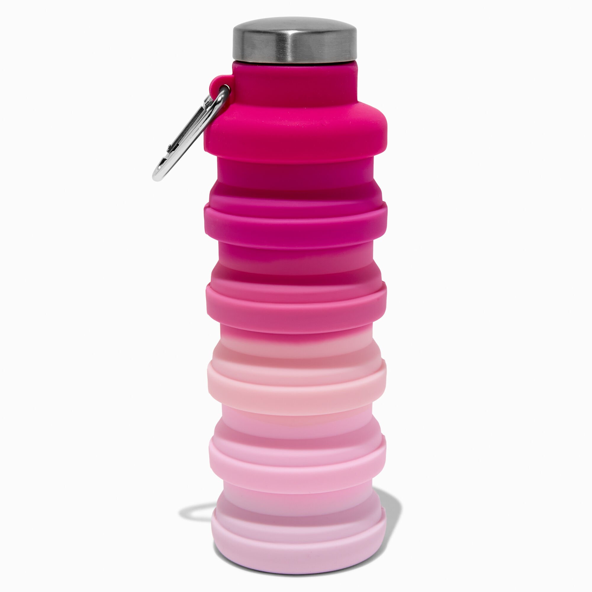Collapsible Pink Ombré Water Bottle,