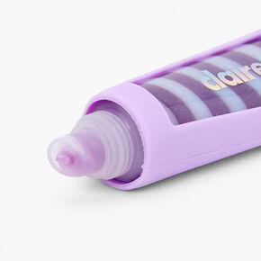 Initial Lip Gloss Tube - Purple, A,