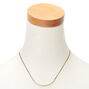 Gold Bar Pendant Necklace,