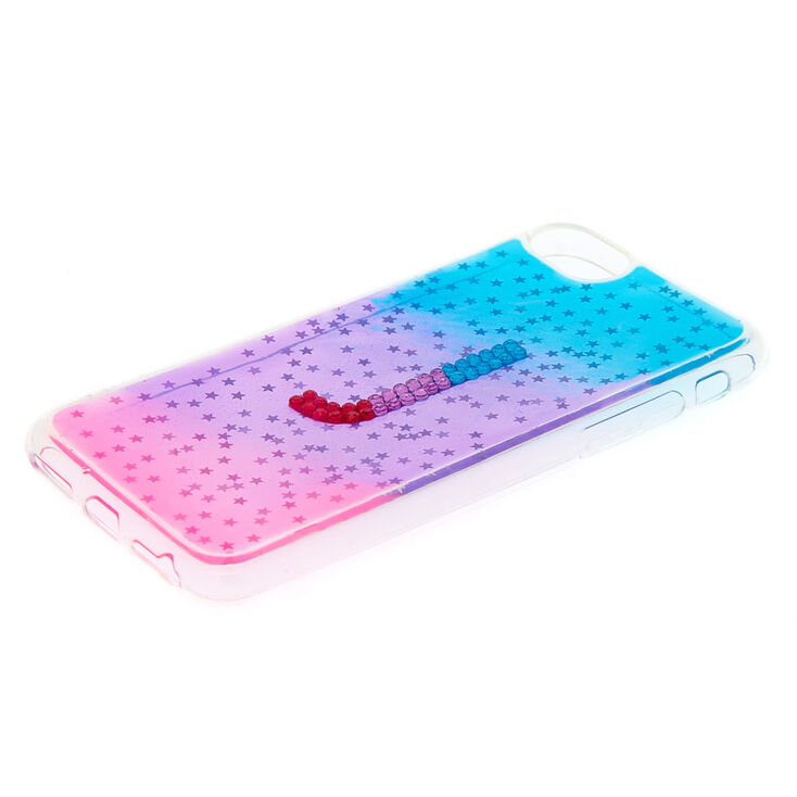 Coque de portable &eacute;toile Initiale J effet ombr&eacute; - Compatible avec iPhone 6/7/8,
