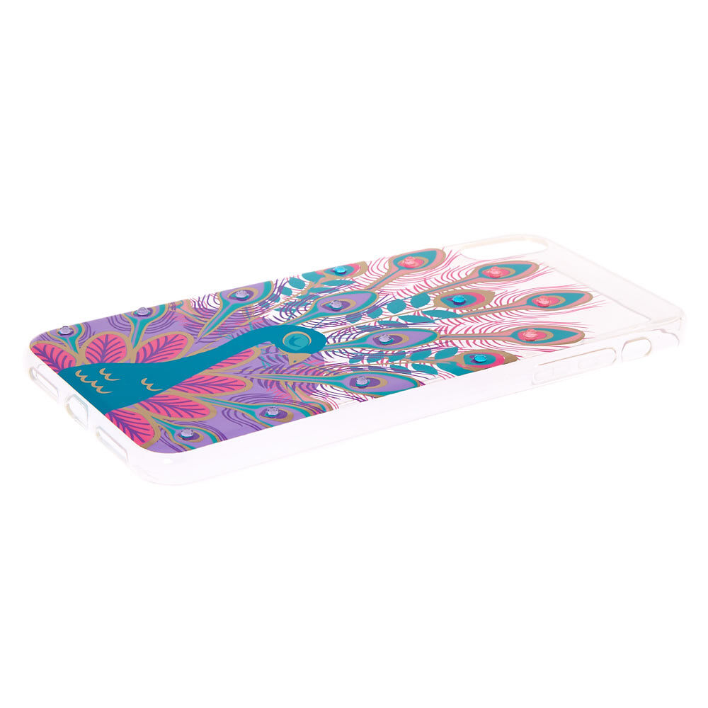 Crystal Peacock Phone Case - Fits iPhone XS Max,