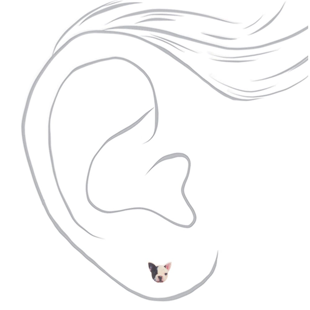 French Bulldog Stud Earrings,