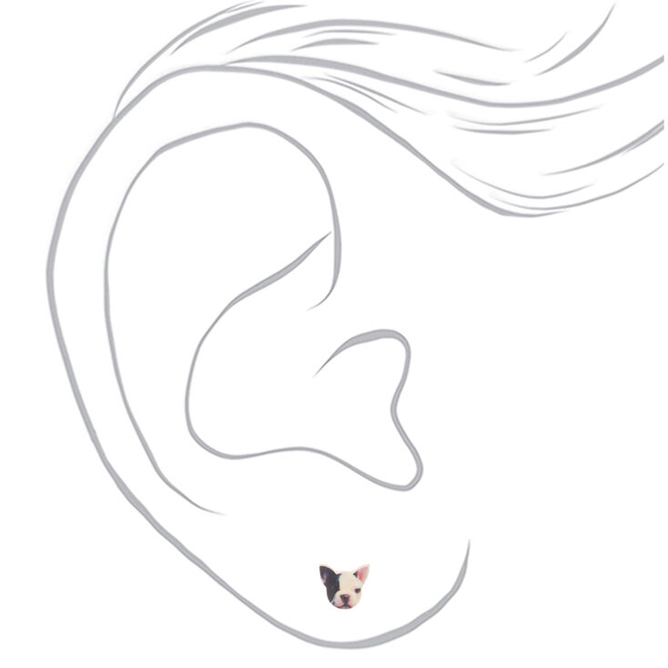 French Bulldog Stud Earrings,