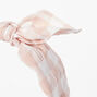 Gingham Knotted Bow Headband - Pink,