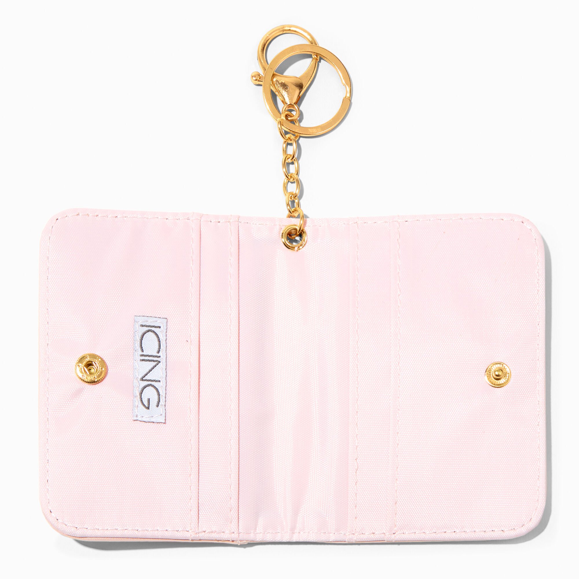"Charge It" Pink Mini Zip Wallet,
