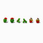 Holiday Traditions Fimo Clay Stud Earrings - 3 Pack,