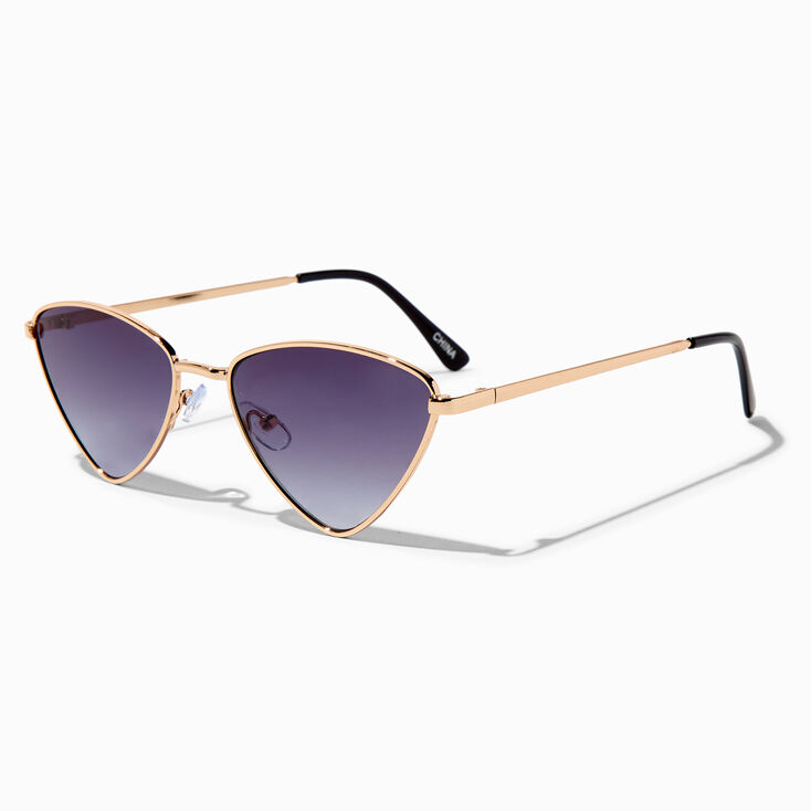 Sunglasses with triangular lenses