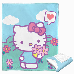 Hello Kitty&reg; Picking Flowers Silk Touch Throw Blanket &#40;ds&#41;,