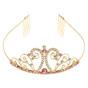 Claire&#39;s Club Crystal Tiara - Gold,