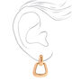 Gold-tone Door Knocker 1&quot; Clip-On Drop Earrings,