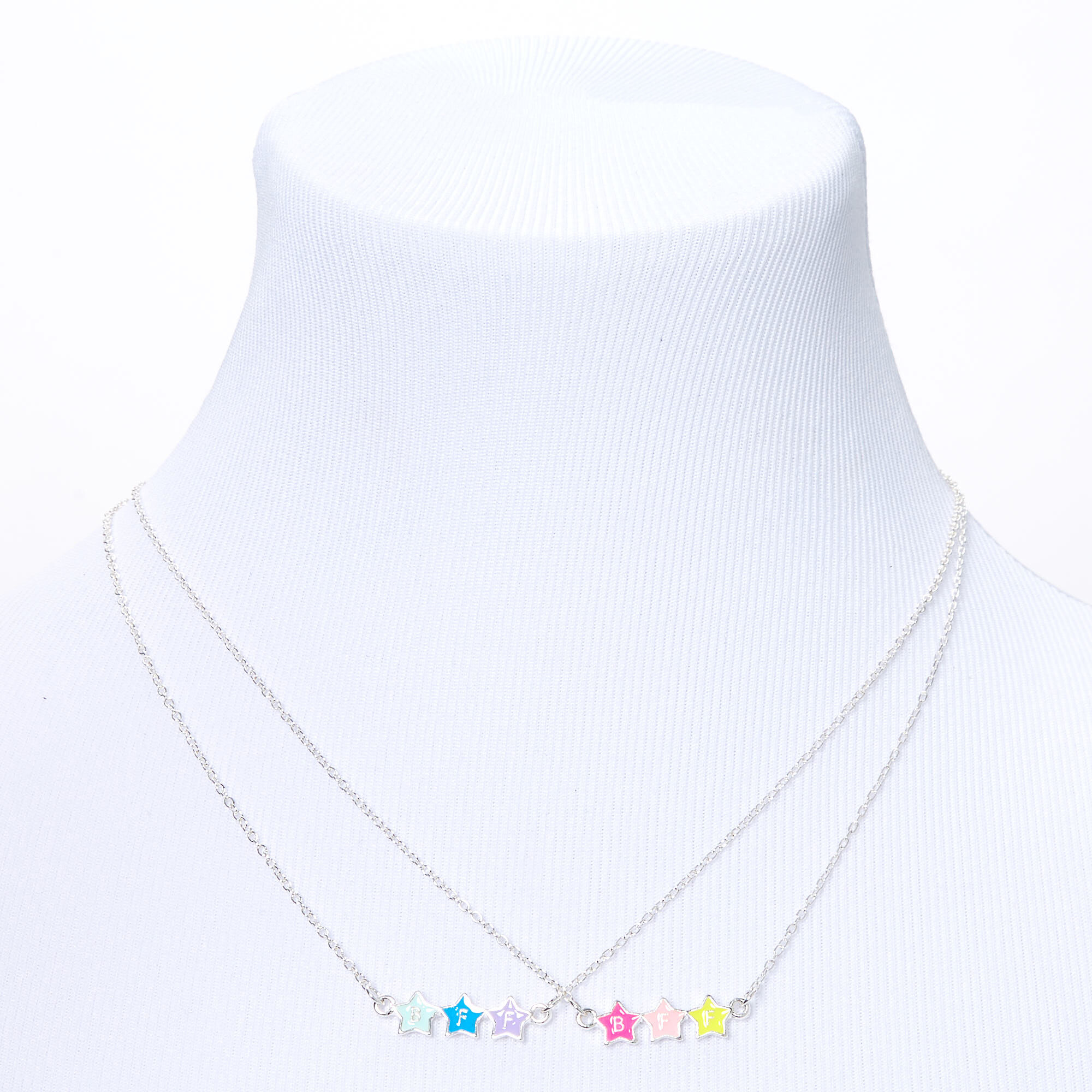 Best Friends Triple Star Pendant Necklaces - 2 Pack,
