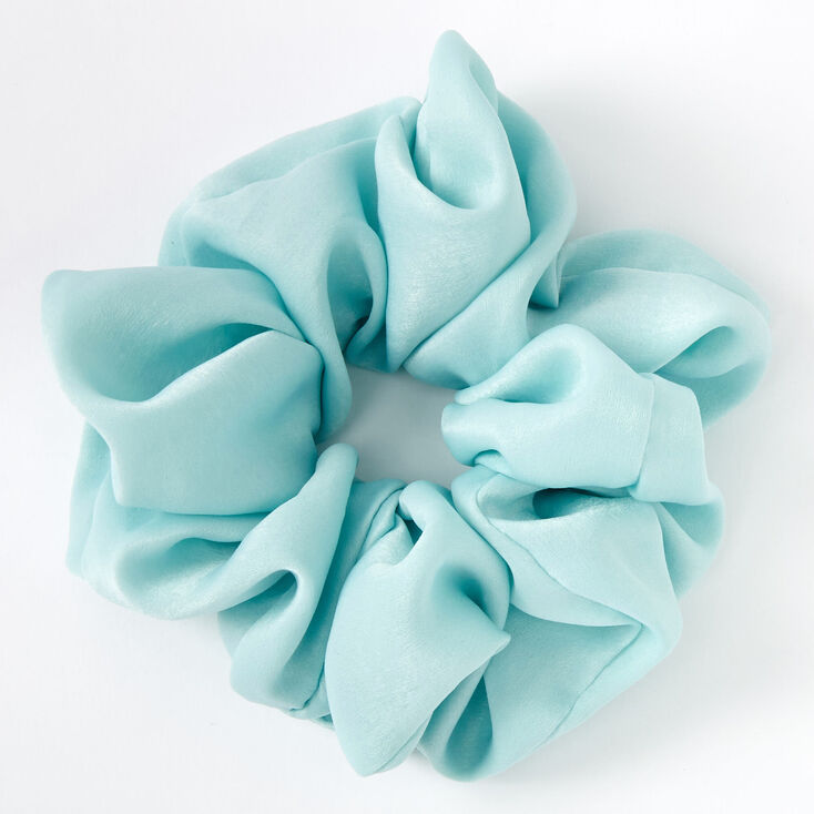 Giant Satin Hair Scrunchie - Mint,