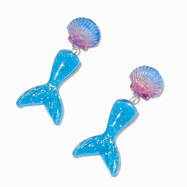 Puffy Mermaid Drop Earrings,