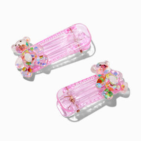 Claire&#39;s Club Pink Bears Hair Clips - 2 Pack,