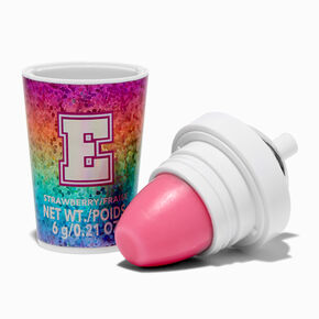 Initial Shaker Cup Flavored Lip Balm - E,