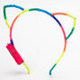 Light Up Rainbow Cat Ears Headband,