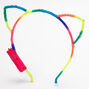 Light Up Rainbow Cat Ears Headband,