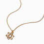 Collier &agrave; pendentif contour marguerite couleur dor&eacute;e bijoux recycl&eacute;s Claire&rsquo;s,