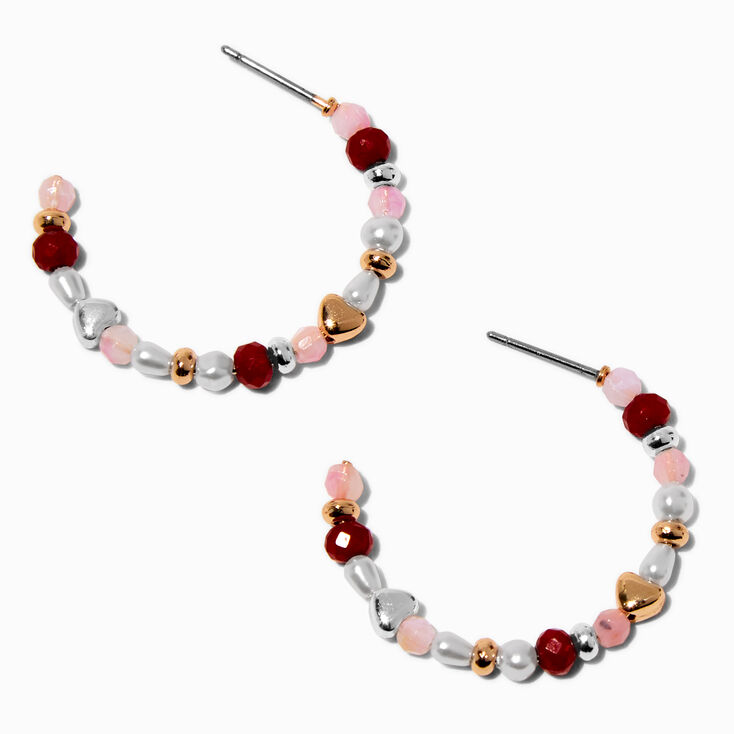 Demi-cr&eacute;oles perl&eacute;es roses,