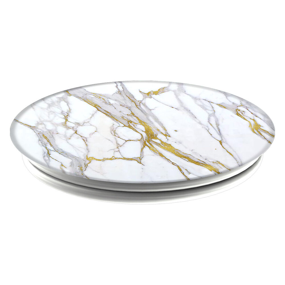 PopGrip PopSockets interchangeable - Couleur dorée Calacatta,