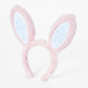 Pink Easter Bunny Headband, Wristbands, &amp; Hair Tie Dress Up Set - 3 Pack,