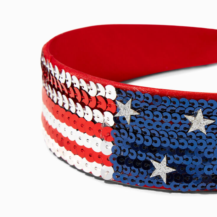 Stars &amp; Stripes Sequin Headband,