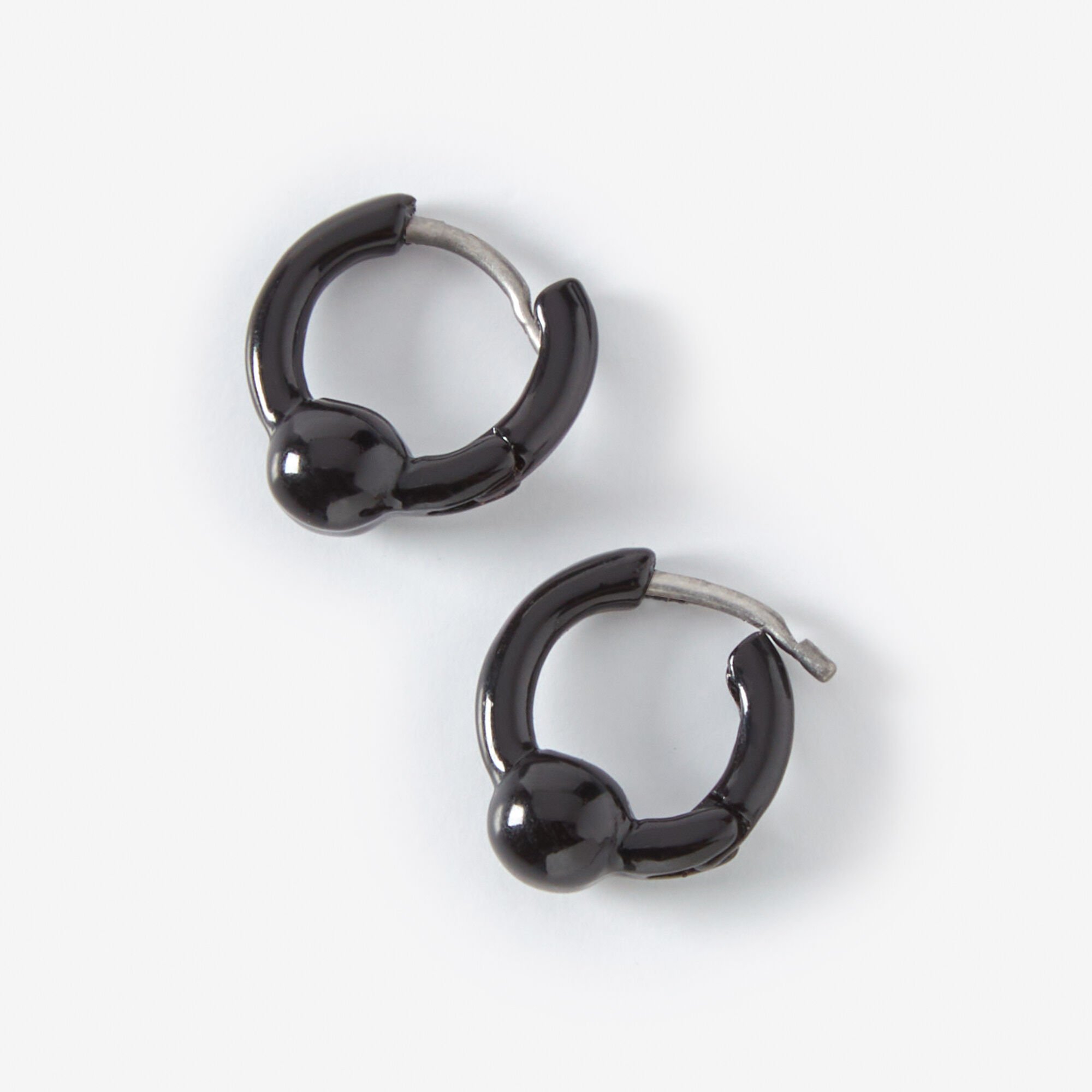 Ball hug hoop earrings top