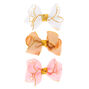 Claire&#39;s Club Ribbon Hair Bow Clips - 3 Pack,