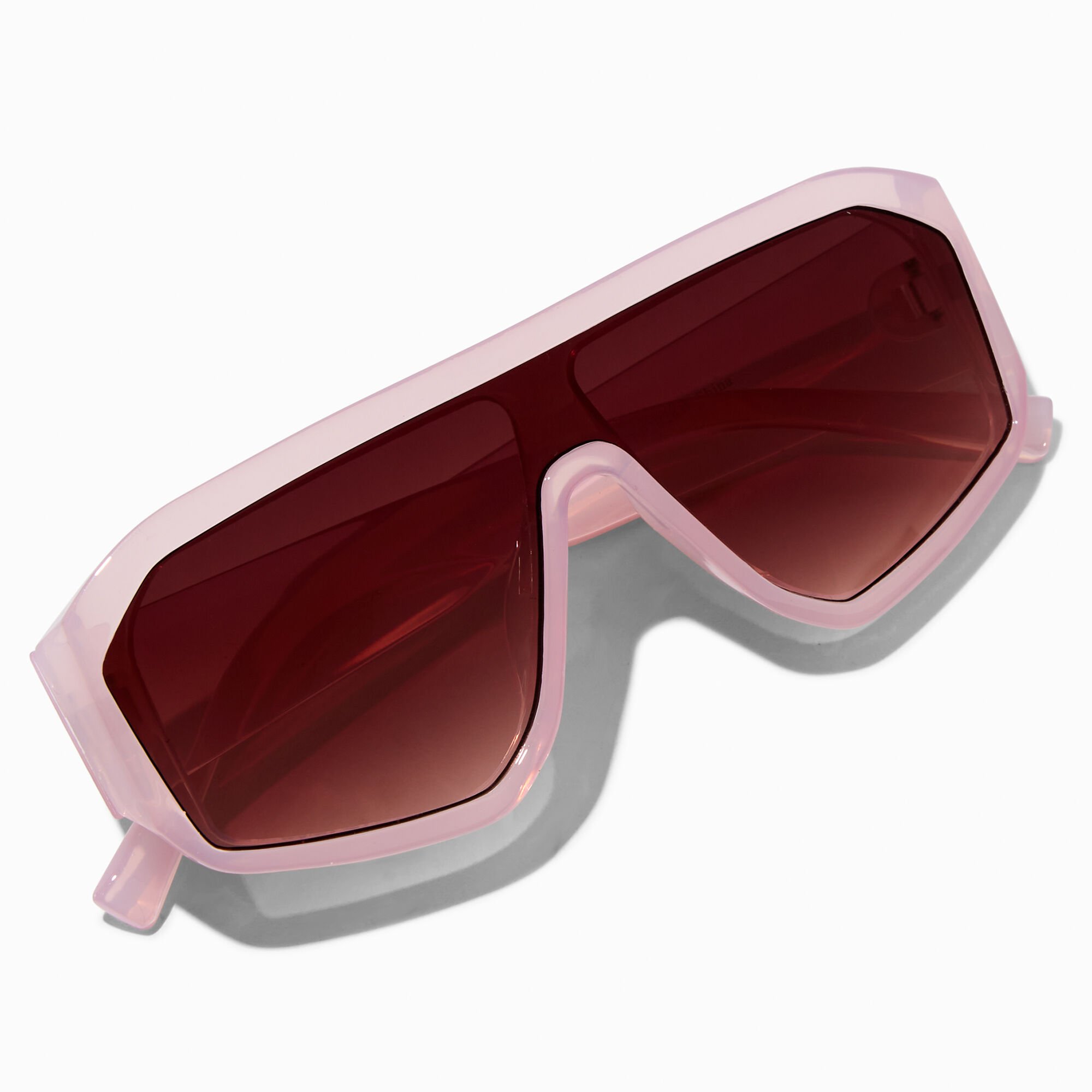 Light Pink Shield Sunglasses,