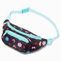 Trendy Icons Black Fanny Pack,
