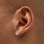 Silver-tone Cactus Stud Earrings,