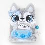 Husky Teacup Furry Lock Diary,