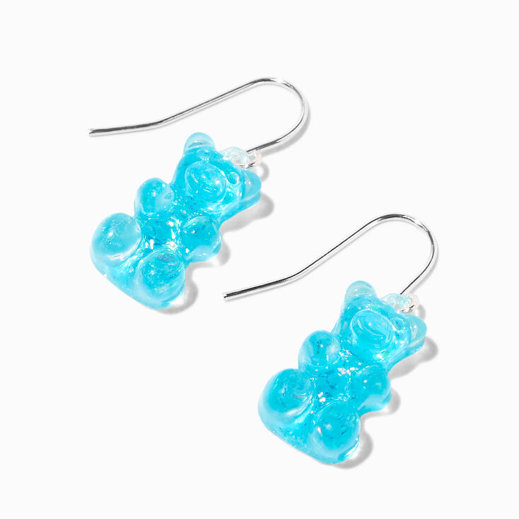 Blue Gummy Bear 0.5&quot; Drop Earrings,