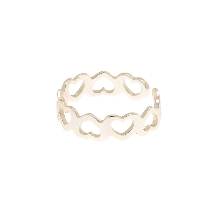 Sterling Silver Mini Heart Toe Ring,