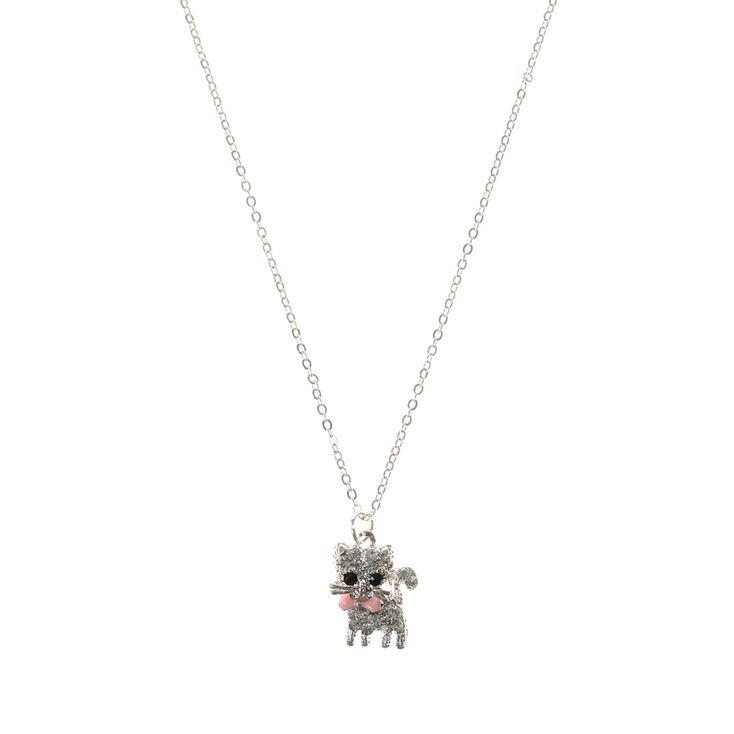 Crystal Kitten Necklace | Claire's US