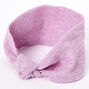 Ribbed Knotted Headwrap - Lilac,