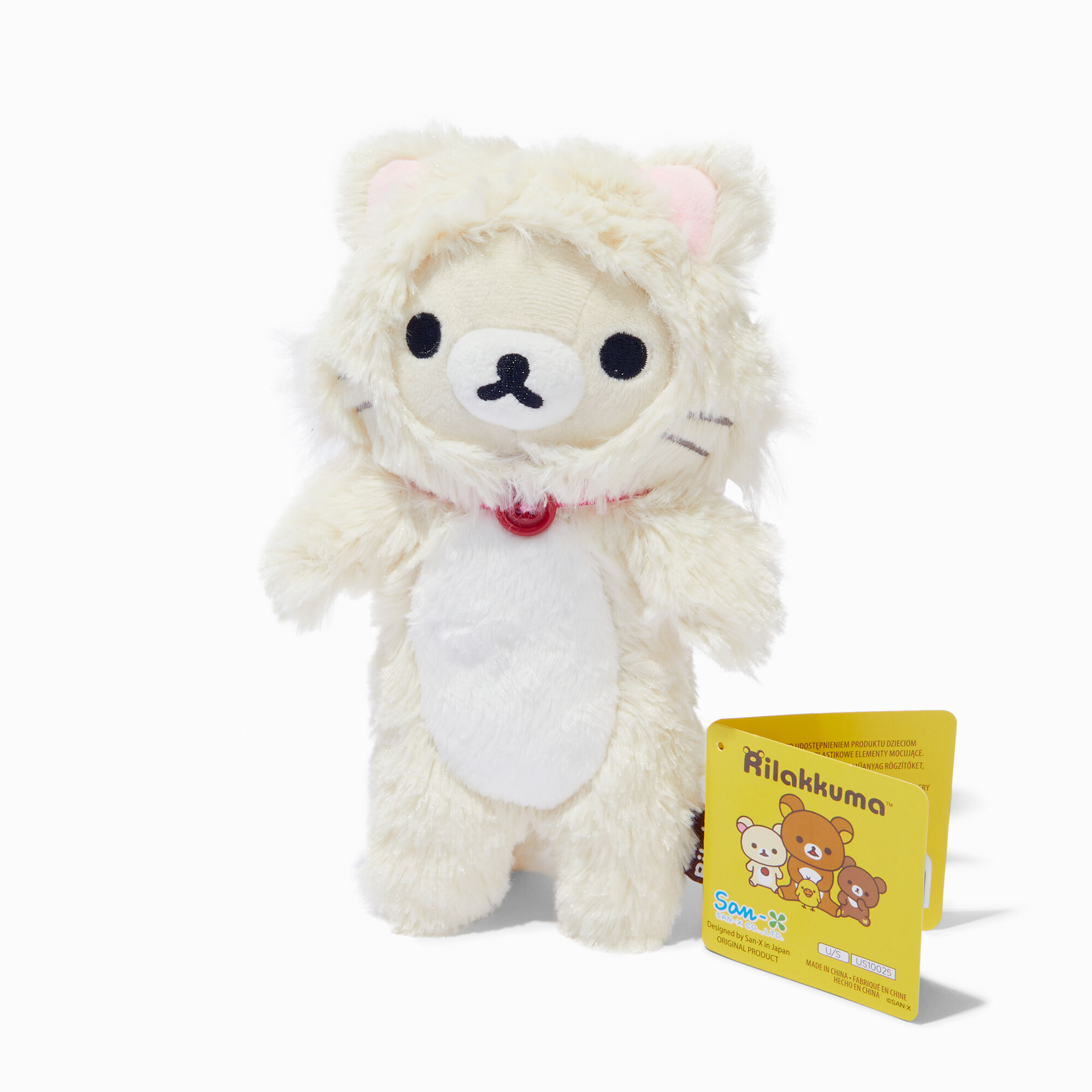 View Claires Rilakkuma 8 Cat Soft Toy White information