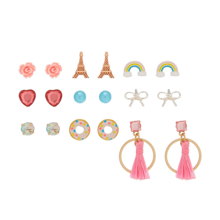 Favourite Things Stud Earrings - 9 Pack,