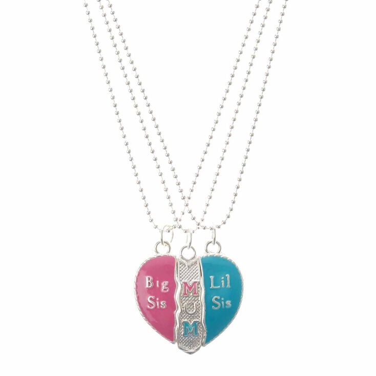 Mum Sisters Heart 3 Piece Charm Necklaces Claire S Us - 3 Sisters Pendant Necklace Mum Sisters Heart 3 Piece Charm Necklaces Claire S Us - 3 Sisters Pendant Necklace
