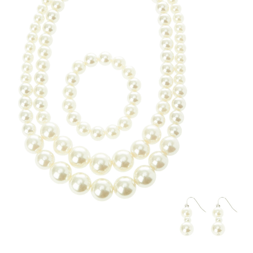 Claire's pearl best sale necklace