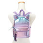 Mini Holographic Ombre Cat Ears Backpack,