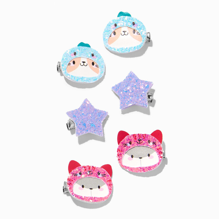Claire&#39;s Club Dinosaur Costume Head Hair Clips - 6 Pack,