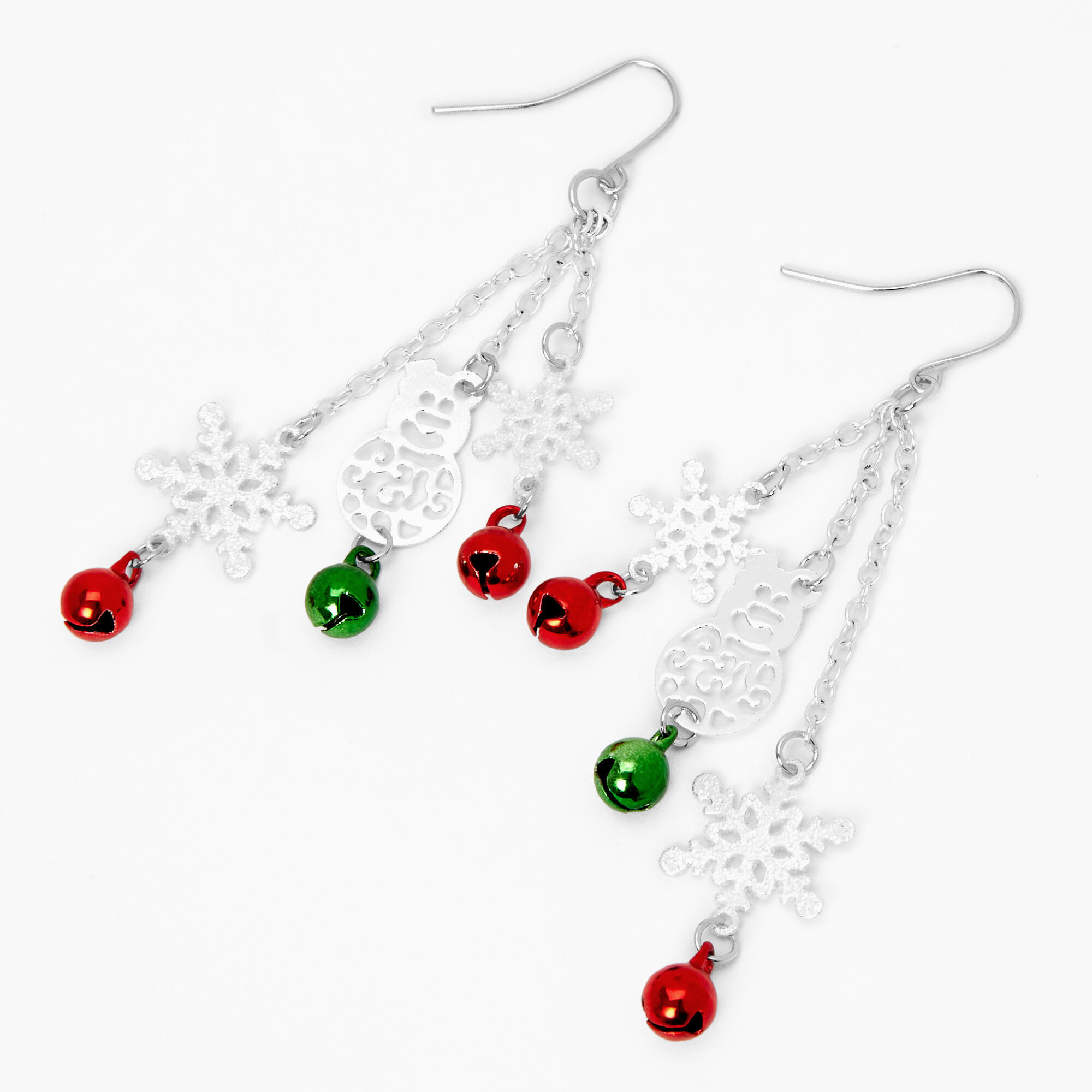 Christmas drop earrings discount