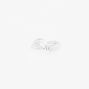Sterling Silver One Rainbow Stud Earring,