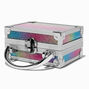 Claire&#39;s Club Mini Travel Rainbow Glitter Lock Box Makeup Set,
