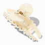 Pince &agrave; cheveux perle d&#39;imitation &eacute;caille de tortue blanche,