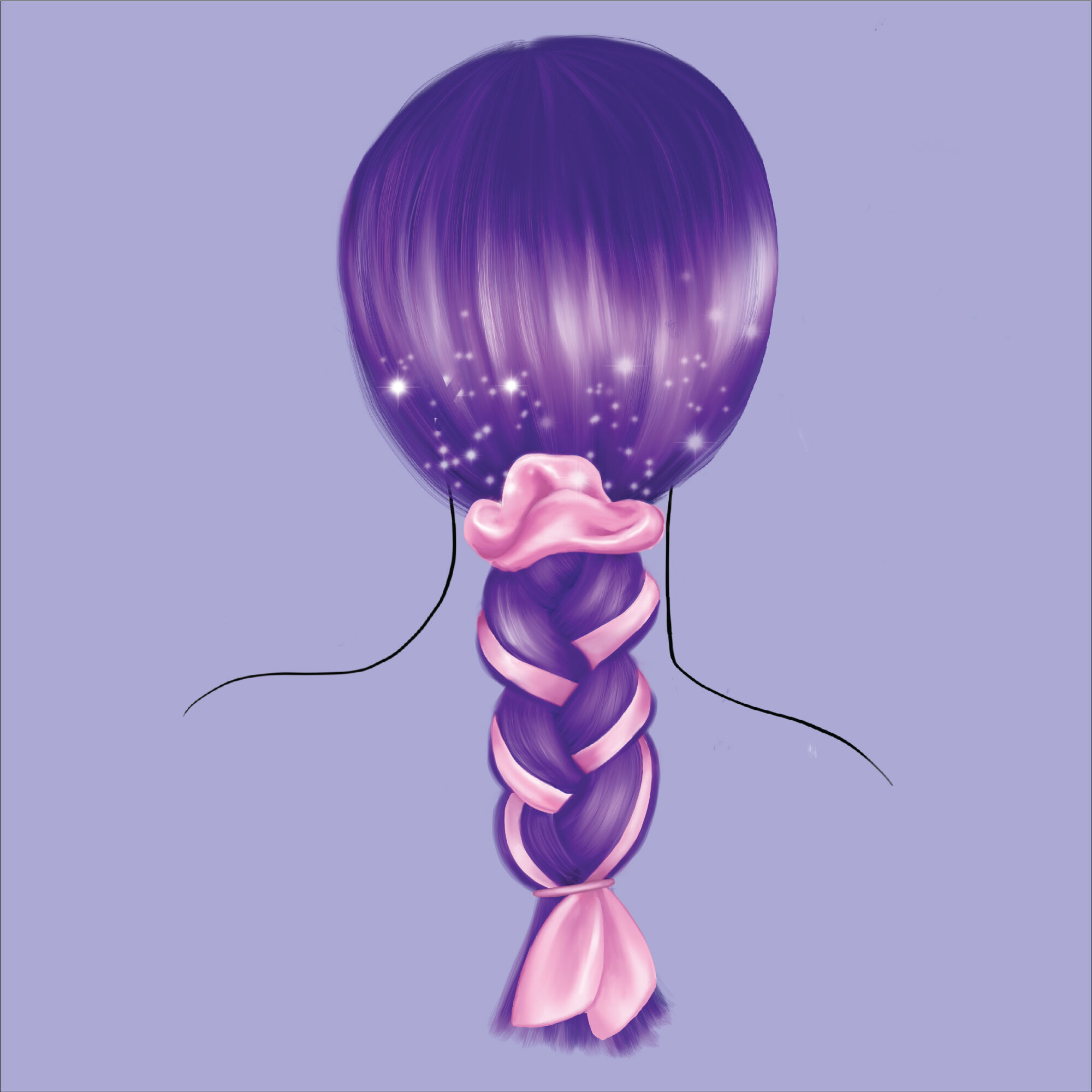 Scarf Braid Hair Tools Kit - Pink,