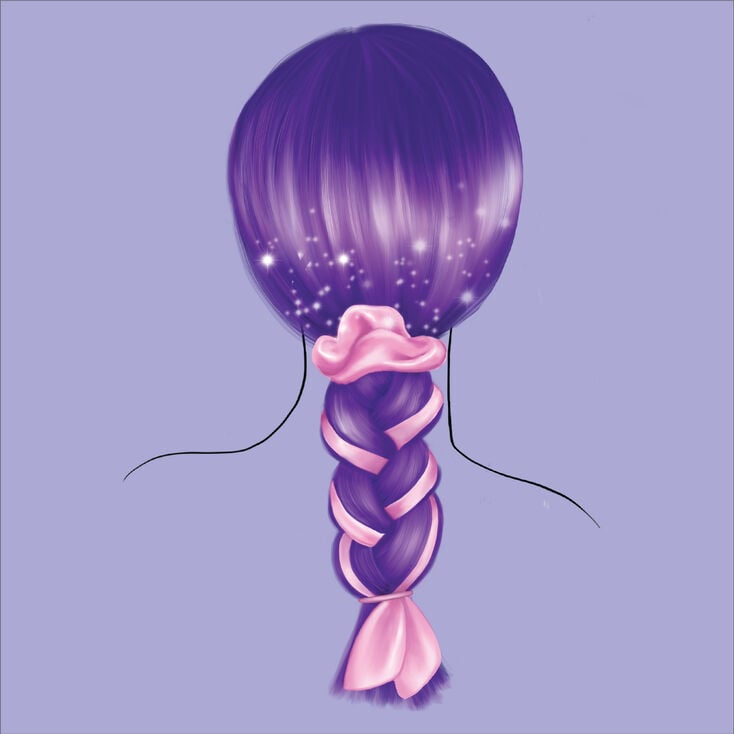 Scarf Braid Hair Tools Kit - Pink,